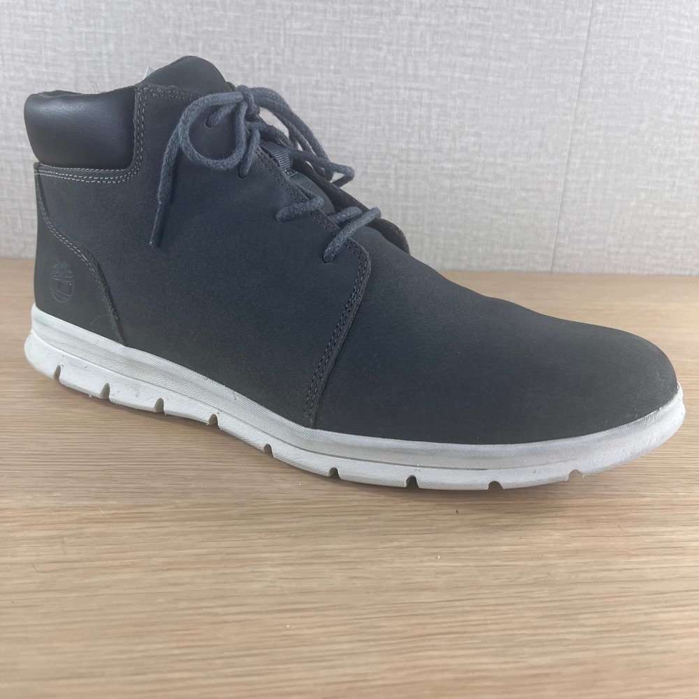 Timberland Davis Square Chukka Mens Boots Dark Grey Nubuck A4132 A7350 Size 12